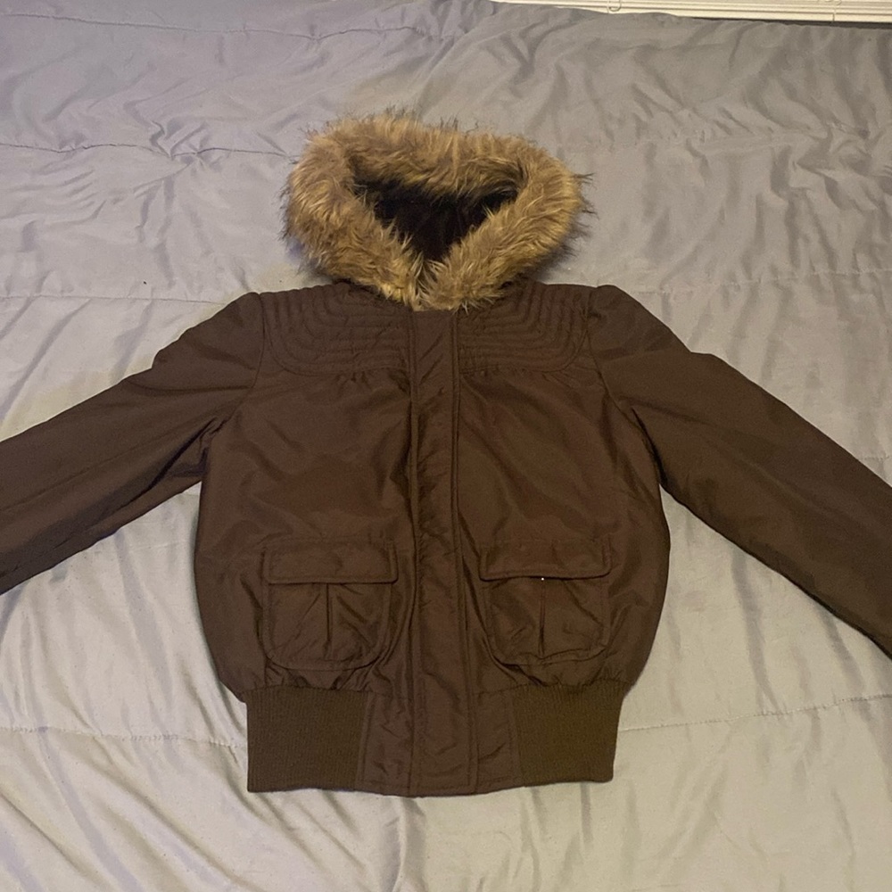Vintage Fur Hooded Jacket